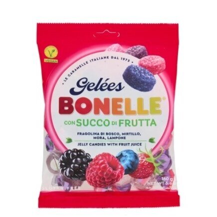 Bonelle miško uogų skonio minkšti želė saldainukai 160g