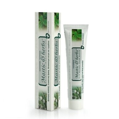 Dantų pasta su Mastika ir mėta (balinanti) 75ml Dantų pasta su Mastika ir mėta (balinanti) 75ml