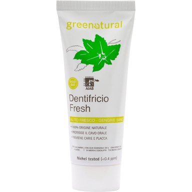 Greenatural gaivi dantų pasta be fluoro su žolelėmis, eukaliptu 75ml Greenatural gaivi dantų pasta be fluoro su žolelėmis, eukaliptu 75ml