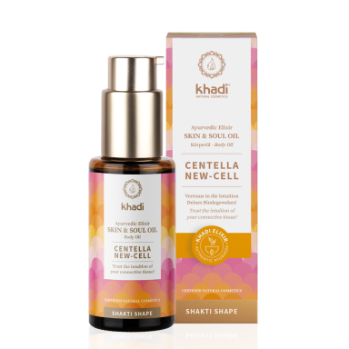 Khadi eliksyrinis aliejus kūnui Centella New-Cell 50ml Khadi eliksyrinis aliejus kūnui Centella New-Cell 50ml