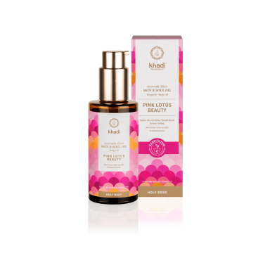Khadi eliksyrinis aliejus kūnui Pink Lotus Beauty 100ml Khadi eliksyrinis aliejus kūnui Pink Lotus Beauty 100ml