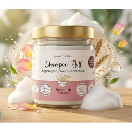 Puremetics apimties suteikiantis šampūnas Reismilch 400ml 1