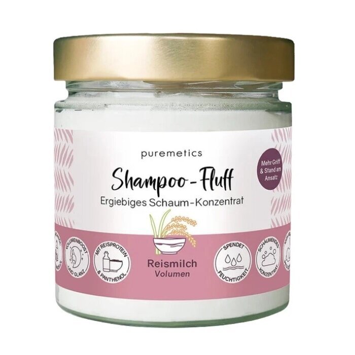 Puremetics apimties suteikiantis šampūnas Reismilch 400ml