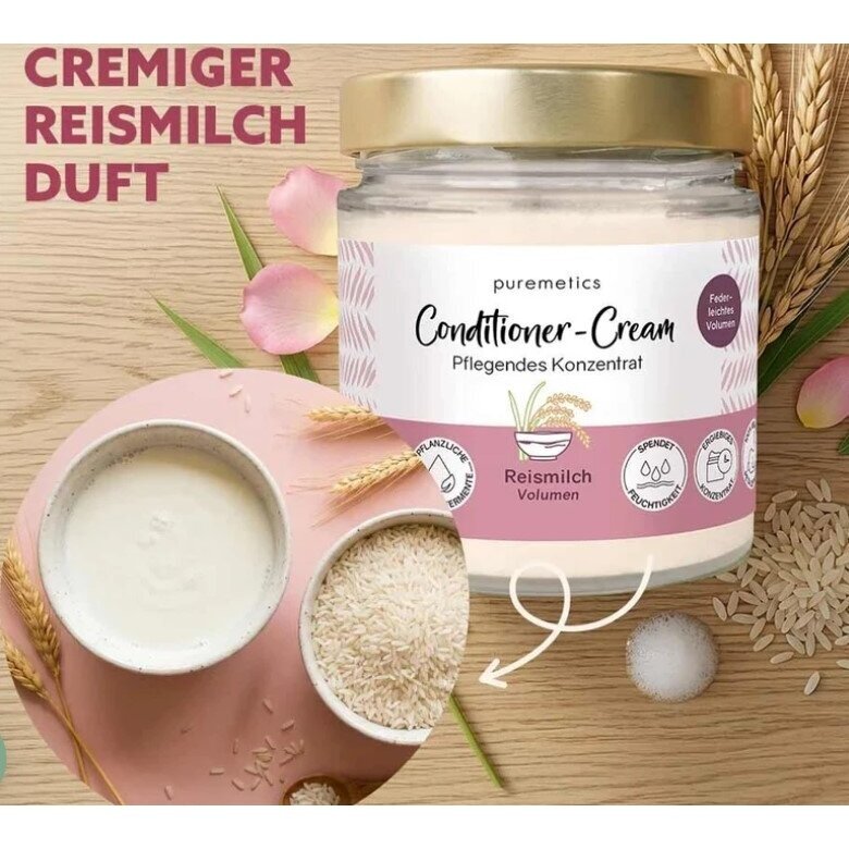 Puremetics Reismilch kremas - kondicionierius plaukams 400ml 1